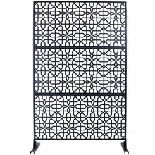 Load image into Gallery viewer, Outdoor & Indoor Metal Freestanding Decorative Privacy Screen