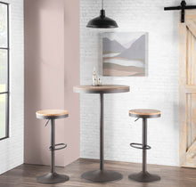 Load image into Gallery viewer, Dakota - Industrial Adjustable Bar / Dinette Table - Antique / Brown