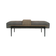 Load image into Gallery viewer, Upholstered Cocktail Ottoman With Slide Tray - Multi