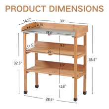 Load image into Gallery viewer, Outdoor Potting Table, 3 Tier Workbench