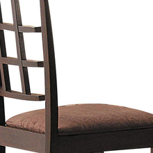 Load image into Gallery viewer, Upholstered Microfiber Open Back Dining Side Chairs (Set of 2) - Dark Brown