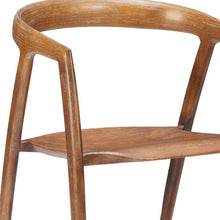 Load image into Gallery viewer, Solid Wood Open Back Dining Arm Chairs (Set of 2) - Walnut / Brown