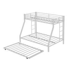Load image into Gallery viewer, Bunk Bed For Kids, Convertible Frame With Ladders & Guardrail