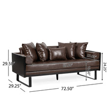 Load image into Gallery viewer, Contemporary Oversized Loveseat With Accent Pillow