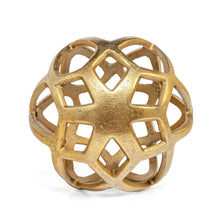 Load image into Gallery viewer, Geo Orb Tabletop Sculpture - Gold