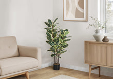 Load image into Gallery viewer, 47" Tall, Artificial Plant, Oak Tree, Indoor, Faux, Fake, Floor, Greenery, Potted, Real Touch, Decorative - Green / Black