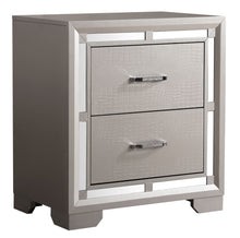 Load image into Gallery viewer, Elegant Nightstand - Silver Champagne