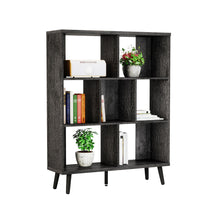 Load image into Gallery viewer, Seven Tier Cube Bookcase - Charcoal