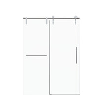 Load image into Gallery viewer, Frameless Single Sliding Shower Doors With Towel Rail & Handle