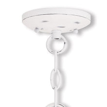 Load image into Gallery viewer, Three Light Metal Dimmable Chandelier With Shades - White