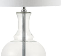 Load image into Gallery viewer, 25" Novelty Table Lamps With Drum Shades (Set of 2) - Clear