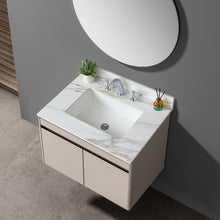Load image into Gallery viewer, Vanity Top With Undermount Sink And Backsplash, Sintered Stone