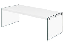 Load image into Gallery viewer, Glass Coffee Table - White And Clear