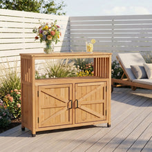 Load image into Gallery viewer, Patio Bar Table Set With Storage
