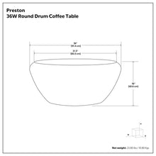 Load image into Gallery viewer, Preston - Coffee Table - Antique Gold
