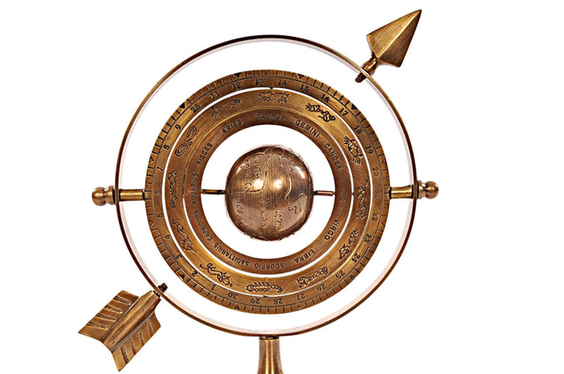 Armillary Sphere Tabletop Sculpture - Bronze