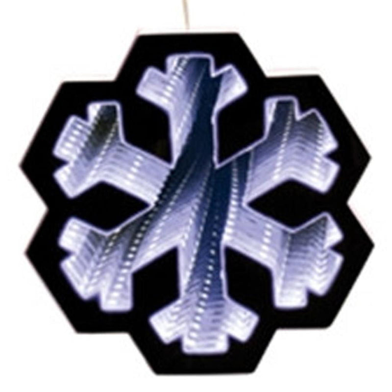 Christmas Snowflakes Tabletop Sign With LED (633790) - White