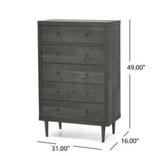 Load image into Gallery viewer, Nystrom - Mid Century Modern 5 Drawer Dresse
