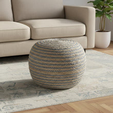 Load image into Gallery viewer, Jute Ottoman - Gray
