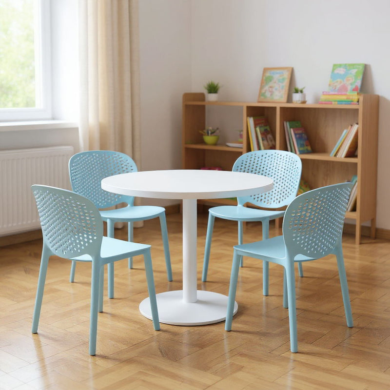 Heavy Duty Plastic Juvenile Chairs (Set of 4) - Blue