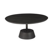 Load image into Gallery viewer, Wooden Pedestal Base Coffee Table - Black
