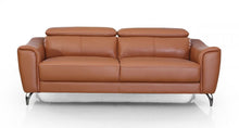 Load image into Gallery viewer, Urban Leather Adjustable Headrest Sofa - Brown
