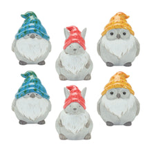 Load image into Gallery viewer, Wildlife Gnomes (Set of 6) - Gray / Terracotta
