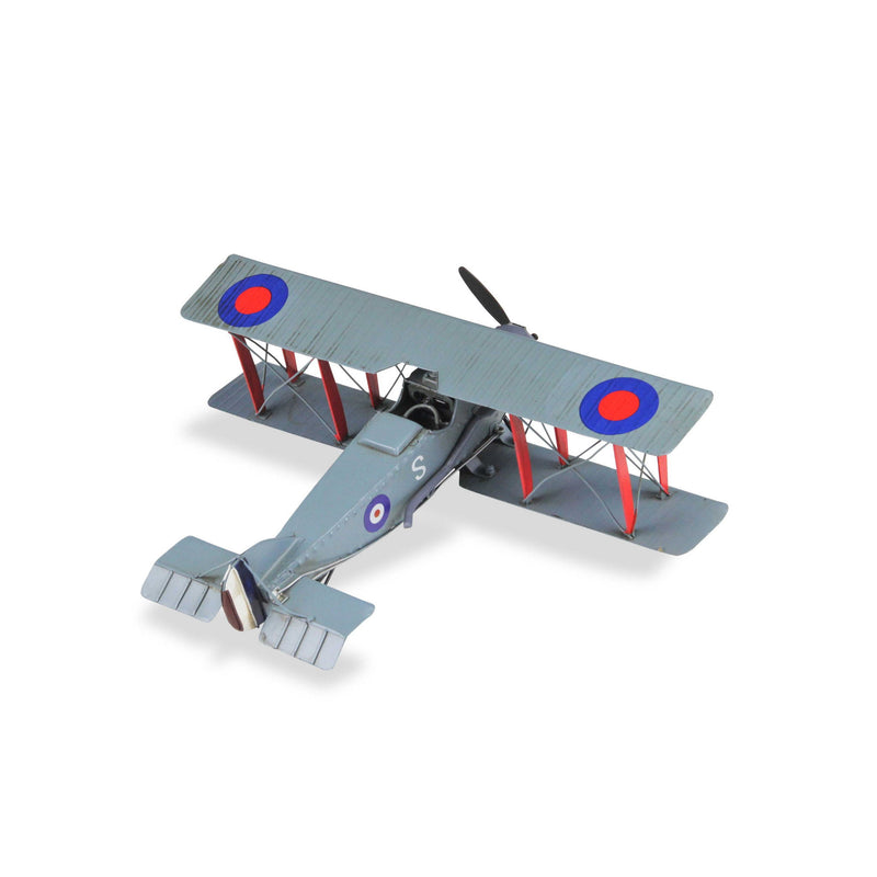 Hand Painted 1916 Bristol F28 Fighter Plane Model Airplane - Red / Gray