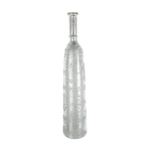 Load image into Gallery viewer, Floral Bottle Table Vase (574272) - Antiqued Silver
