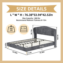 Load image into Gallery viewer, Upholstered Bed, Tufted Headboard, Comfortable Sleep
