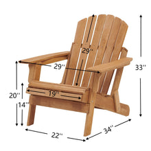 Load image into Gallery viewer, Oversize Outdoor Folding Adirondack Chair, Patio Chair For Garden
