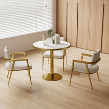 Load image into Gallery viewer, Round Bistro Table - Gold / White
