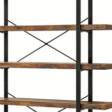 Load image into Gallery viewer, Six Tier Etagere Bookcase - Brown
