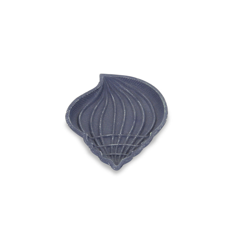 6" Conch Shell Cast Iron Vanity Tray - Blue