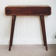 Load image into Gallery viewer, Curved Hallway Table - Chestnut
