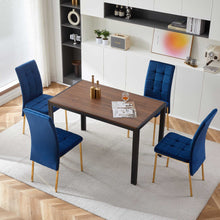 Load image into Gallery viewer, High Back Nordic Dining Chair Modern Chair With Color Legs
