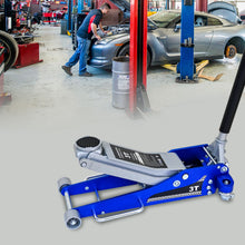 Load image into Gallery viewer, Hydraulic Trolley Floor Jack With Extra Saddle, Fits Suvs And Extended Height Trucks - Blue / Silver
