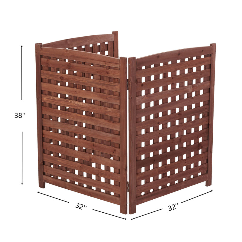 3 Panel Outdoor Air Conditioner Fence Screen