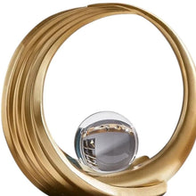 Load image into Gallery viewer, Hand Painted Abstract Ball Tabletop Sculpture - Gold
