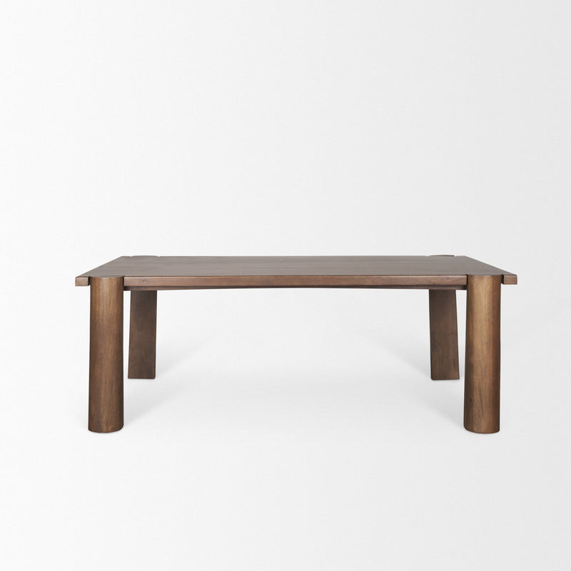 Solid Wood Dining Table (727890) - Brown
