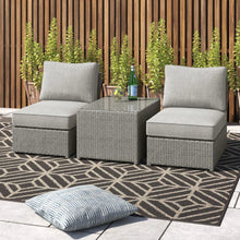 Load image into Gallery viewer, Modern Wicker Outdoor Seating Set With Cushions
