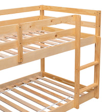 Load image into Gallery viewer, Twin over Twin Floor Bunk Bed,Natural(New SKU:W504P148543)
