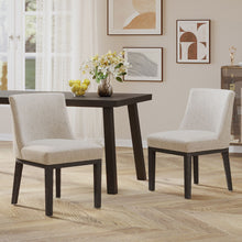 Load image into Gallery viewer, Modern Dining Chair With Durable Fabric Upholstery And Sturdy Wooden Frame (Set of 2)
