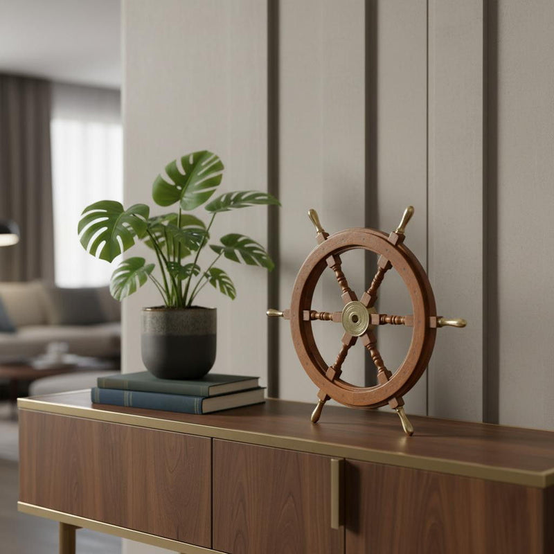 Ship Wheel - Brown