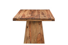 Load image into Gallery viewer, 75" Wood Pedestal Base Dining Table - Brown

