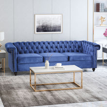 Load image into Gallery viewer, Chesterfield Style 3 Seater Sofa With Deep Button Tufting
