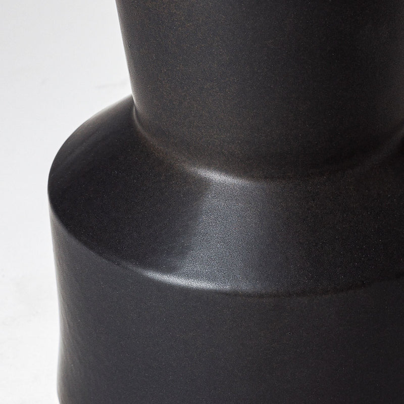 Abstract Cylinder Table Vase (397542) - Black