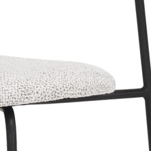 Load image into Gallery viewer, Upholstered Fabric Metal Open Back Dining Side Chair - Gray
