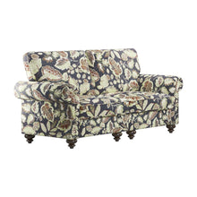 Load image into Gallery viewer, Floral Loveseat - Sage / Navy Blue
