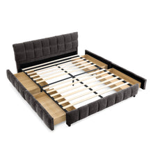 Load image into Gallery viewer, Modern Platform Bed Frame With Thick Fabric
